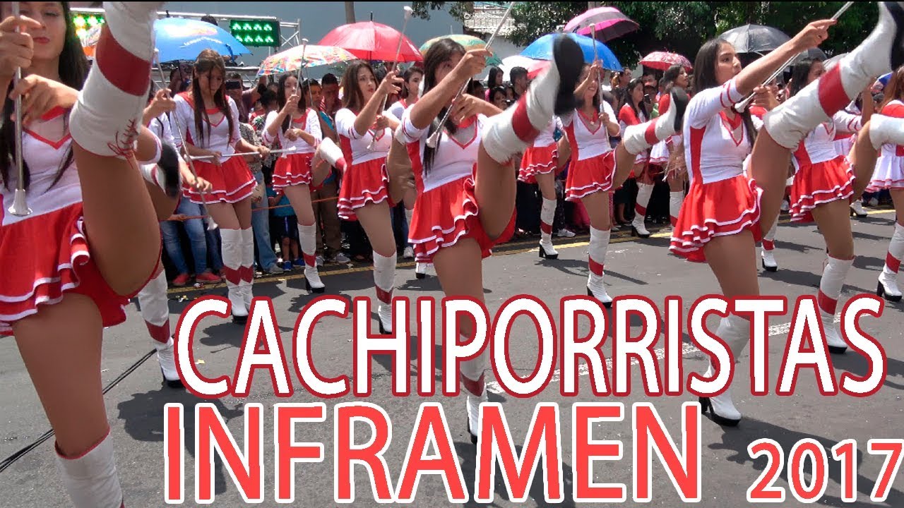 Cachiporristas INFRAMEN en Desfile de Correos San Salvador 2017
