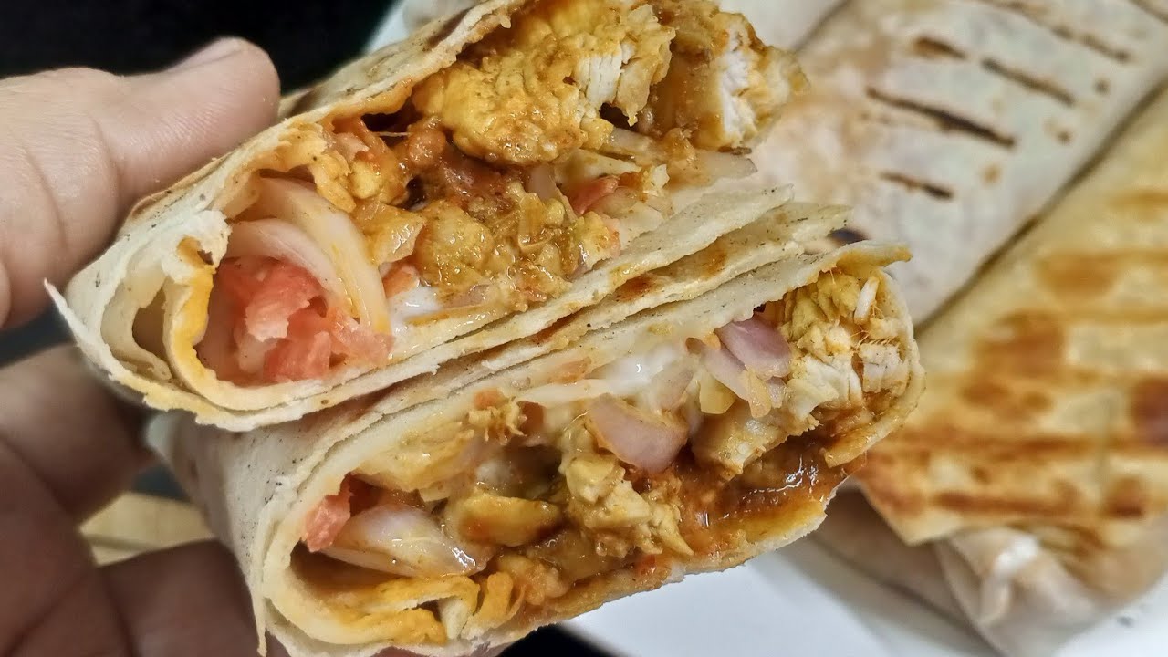 Chicken Wrap 🔥 Quick And Easy Recipe By saima'skitchenette