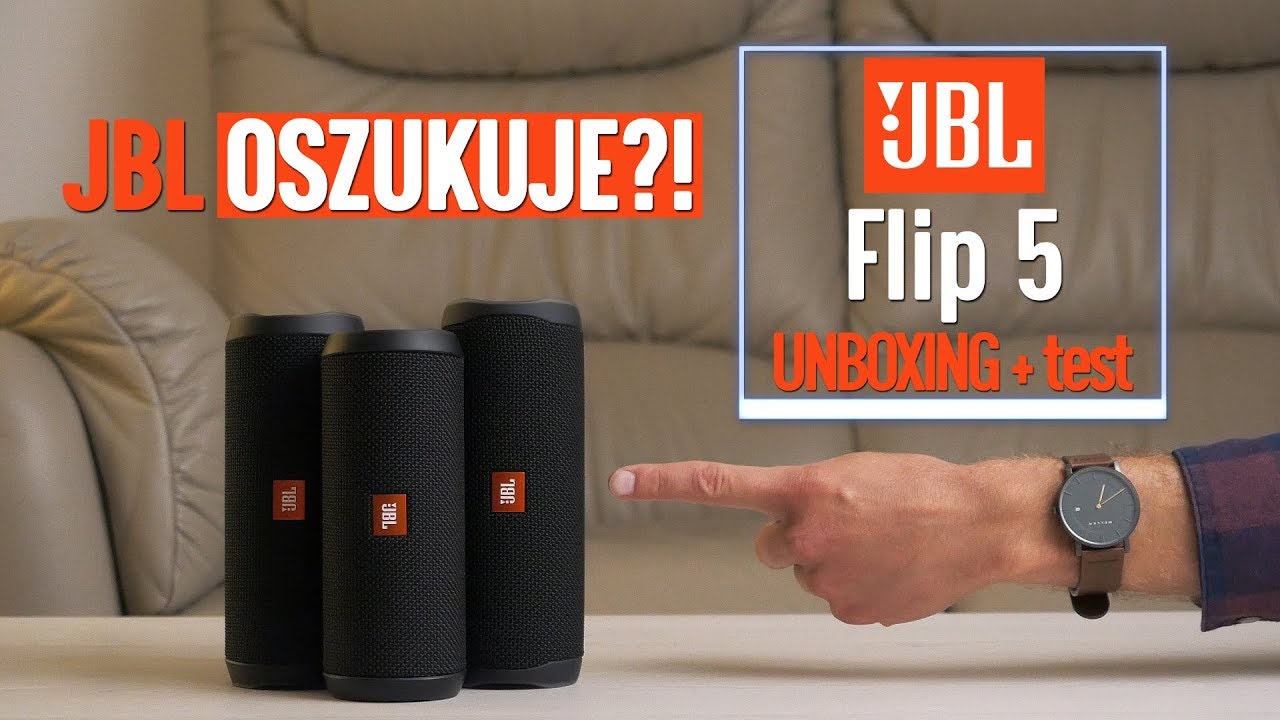 JBL Flip 5 - polski UNBOXING + test (vs Flip 4)