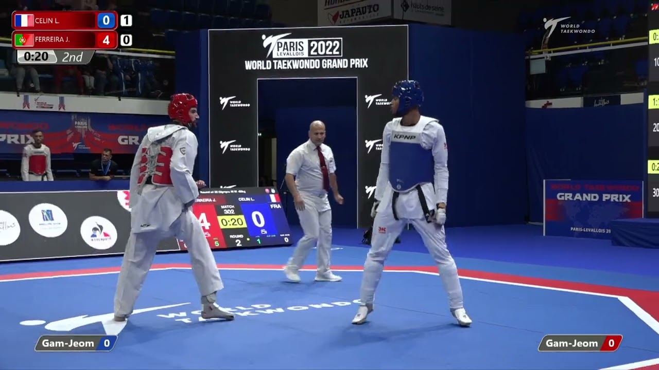 302 Round of 32 Men  80kg FRA CELIN Lyve stone POR FERREIRA Julio