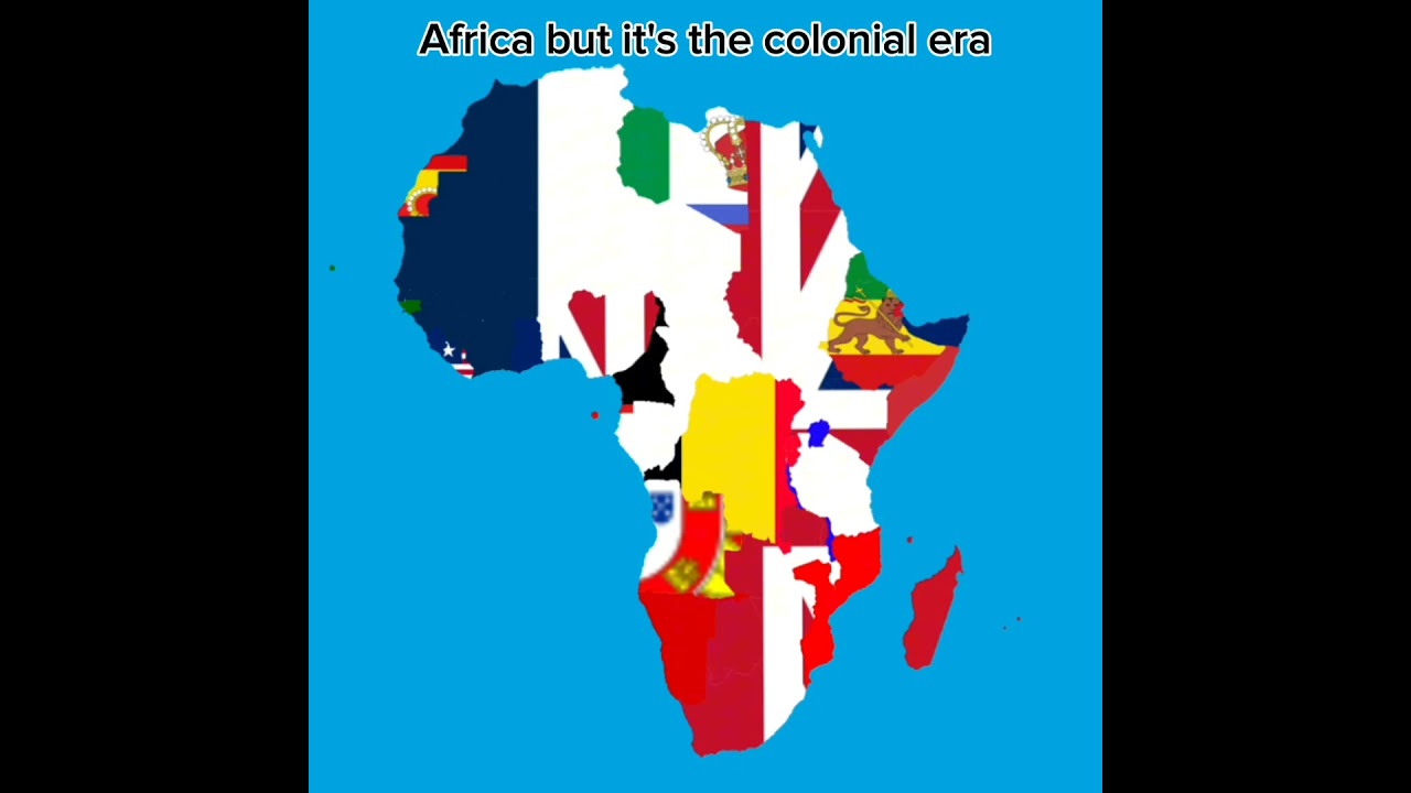 Africa but it's the colonial era #shorts #mapping