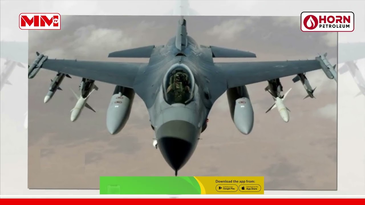 Diyaaradaha Dagaalka F-16 oo Saaka Duulimaadkoodii Ugu Horreeyay ka Sameeyay Hawada Muqdisho.