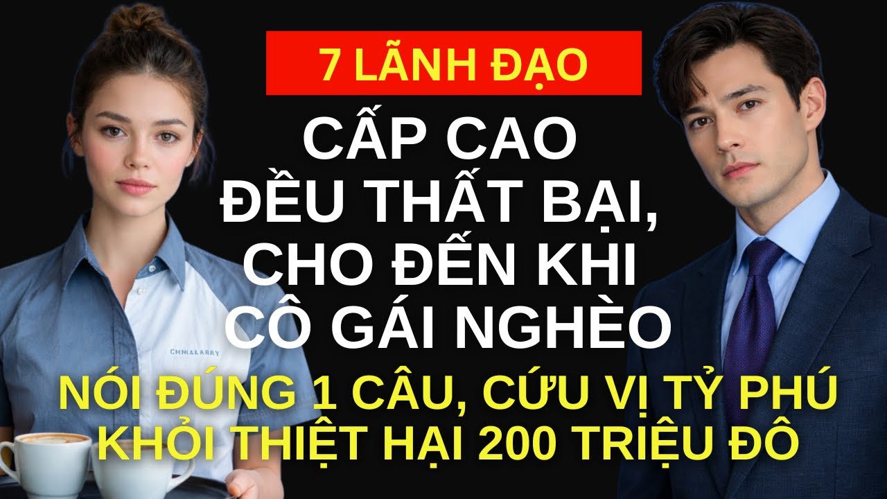 7 Lãnh Đạo CẤP CAO Đều THẤT BẠI, Cho Đến Khi Cô Gái NGHÈO Xuất Hiện,CỨU TỶ PHÚ Khỏi Thiệt Hại $200Tr