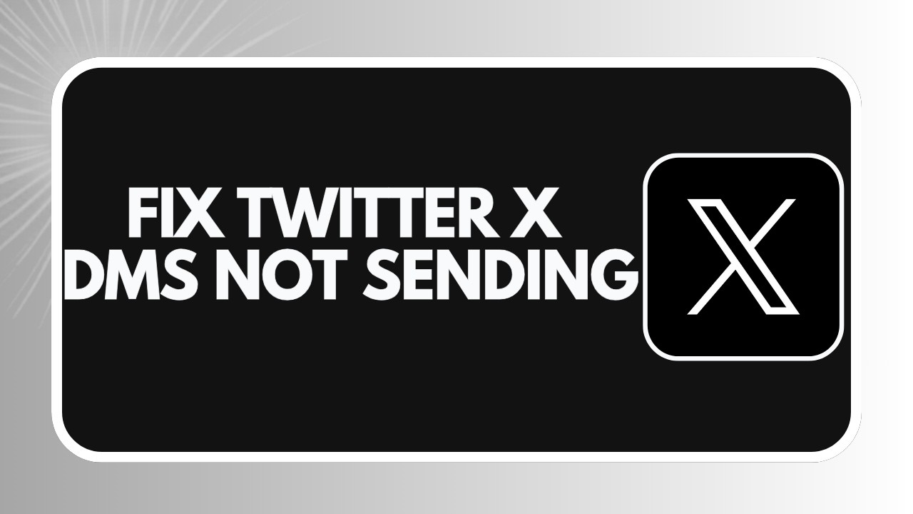 HOW TO FIX TWITTER X DMS NOT SENDING