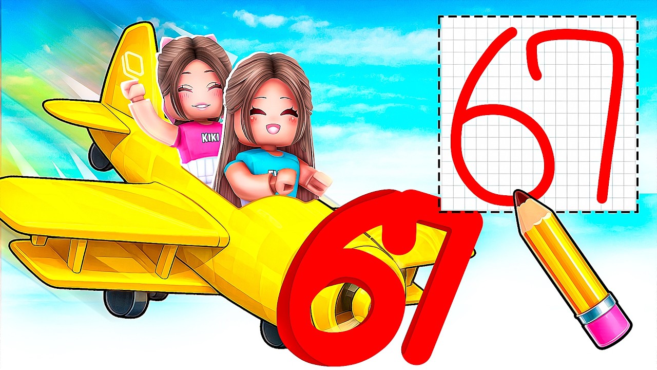 DRAW A PLANE to Fly in Roblox..