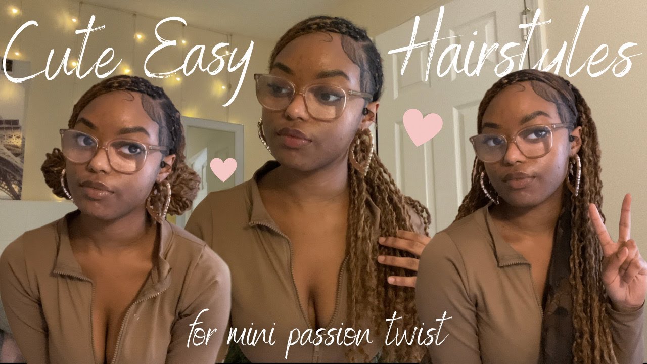 how I style my mini passion twist | 8 cute styles!