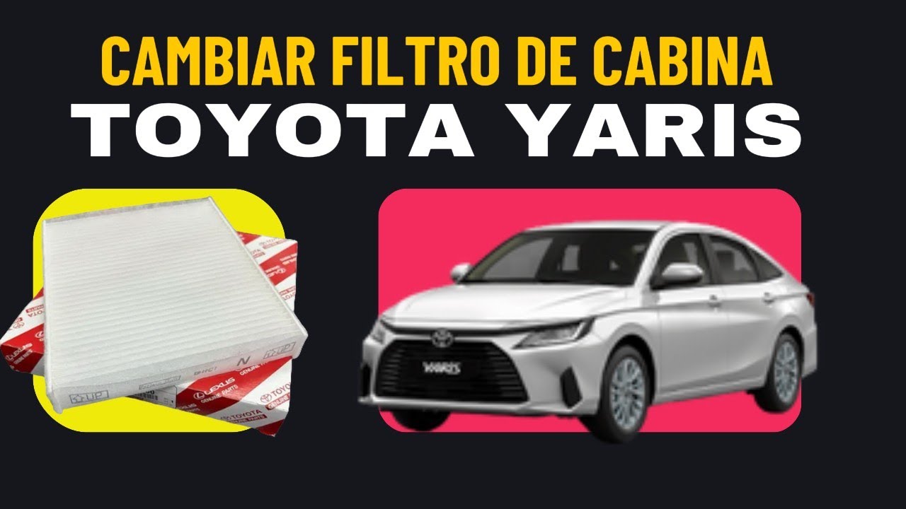 Cambiar filtro de cabina, aire acondicionado Toyota Yaris