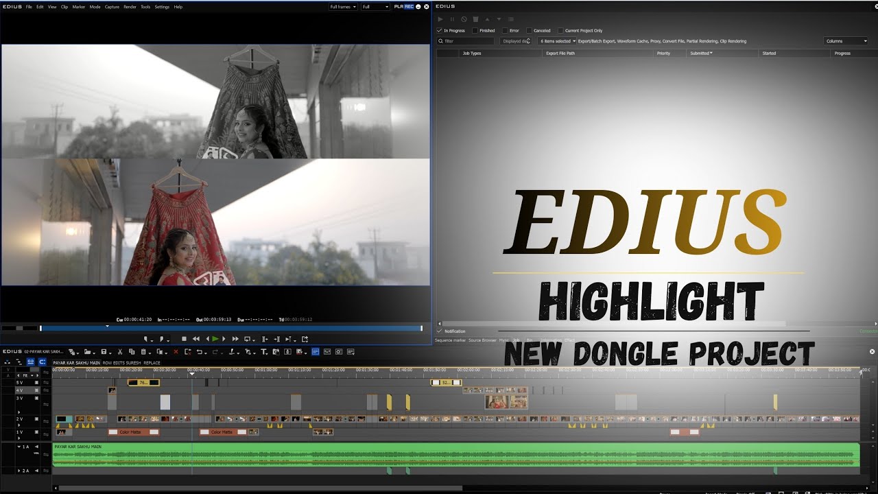 PAYAR KAR SAKHU MAIN EDIUS HIGHLIGHT DONGLE PROJECT 2026 || SURESH EDITS