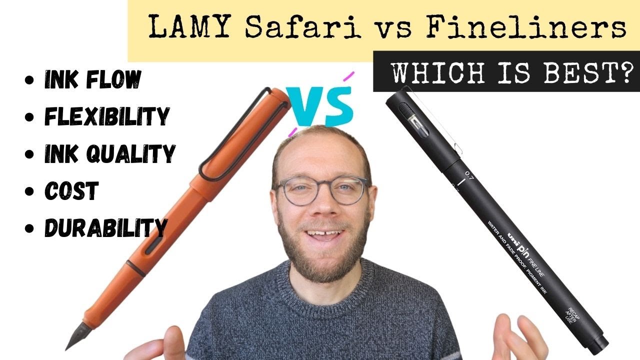 Сравнение перьевых ручек LAMY Safari с тонкими линкерами — обзор