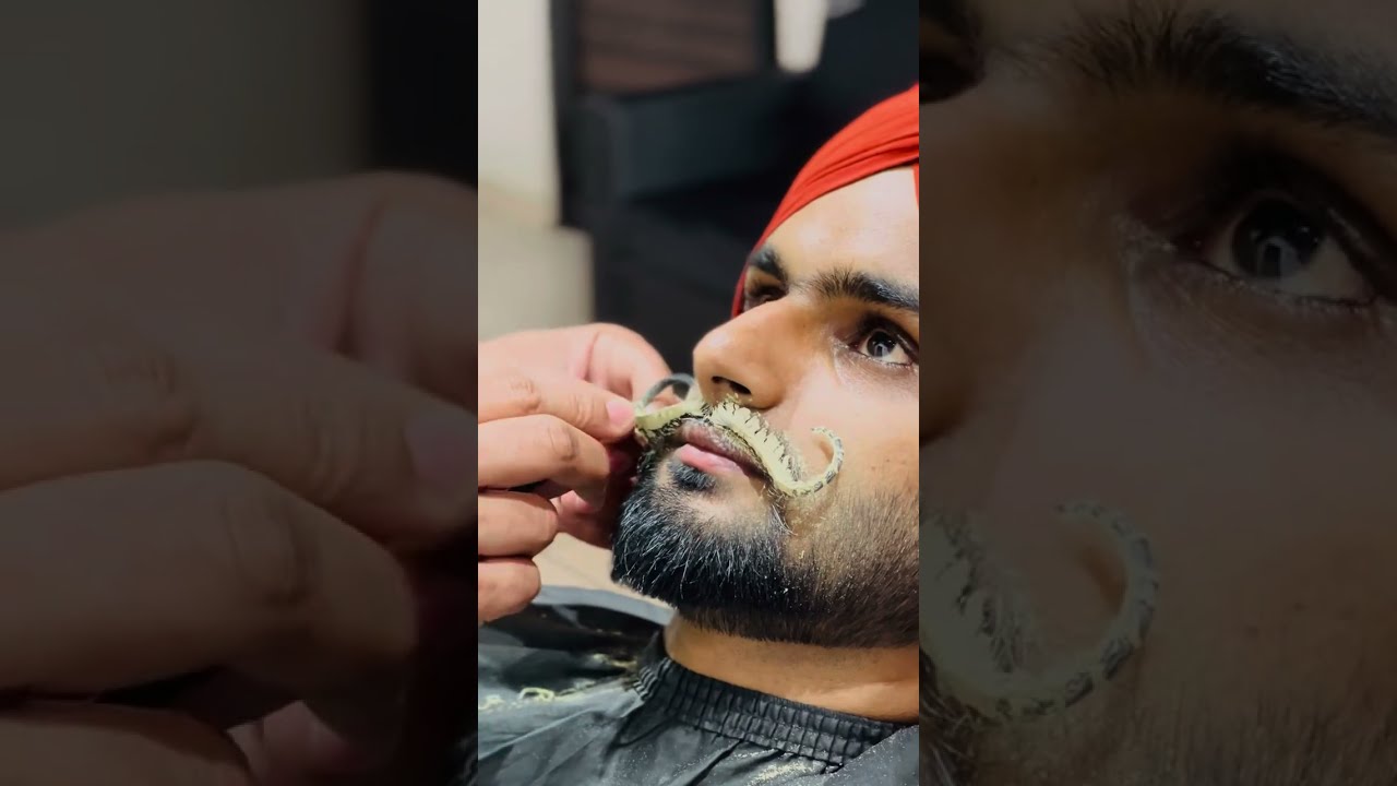 Mustache Setting With Multani  Mitti ! Mustache set kaise kare !