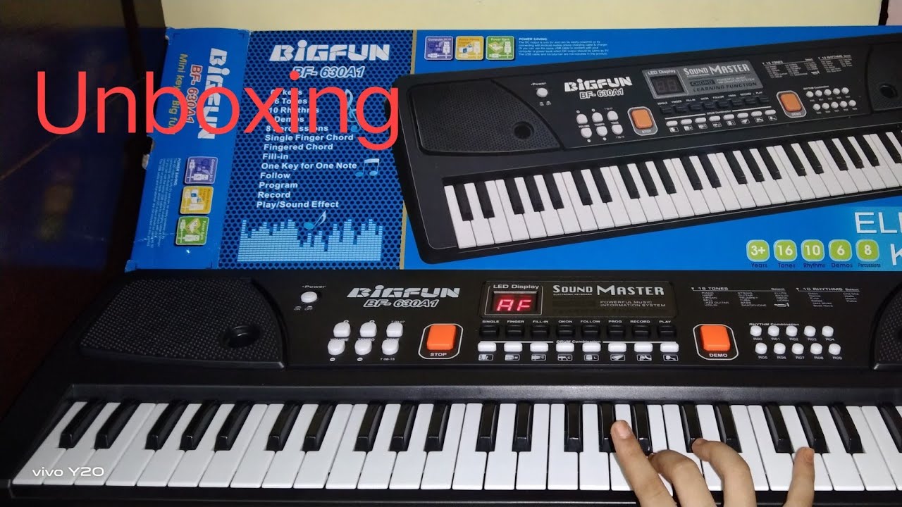 Unboxing and review for bigfun piano bf 630A1eletronic keyboard 🎹🎹