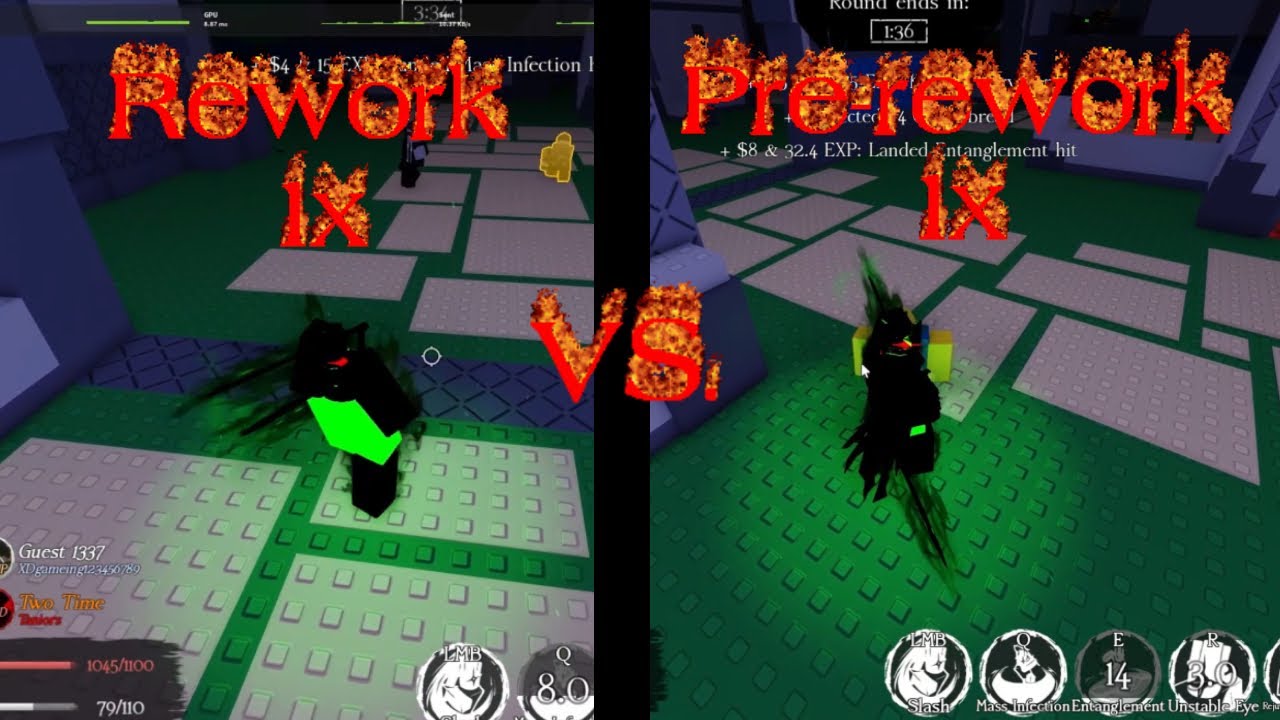 Pre-workout 1x Vs. Reworked 1x