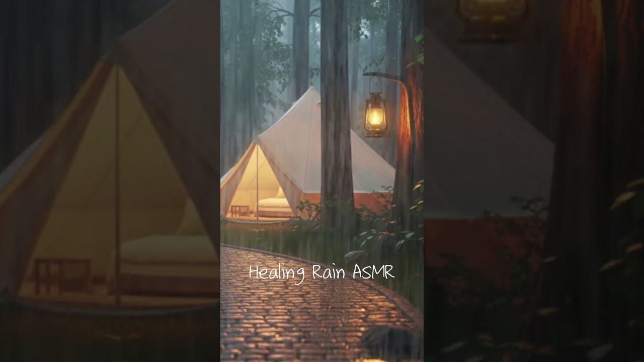 편안한 텐트 분위기 16 Relaxing Tent Ambience#RainSounds  #HealingRain #빗소리 #relax