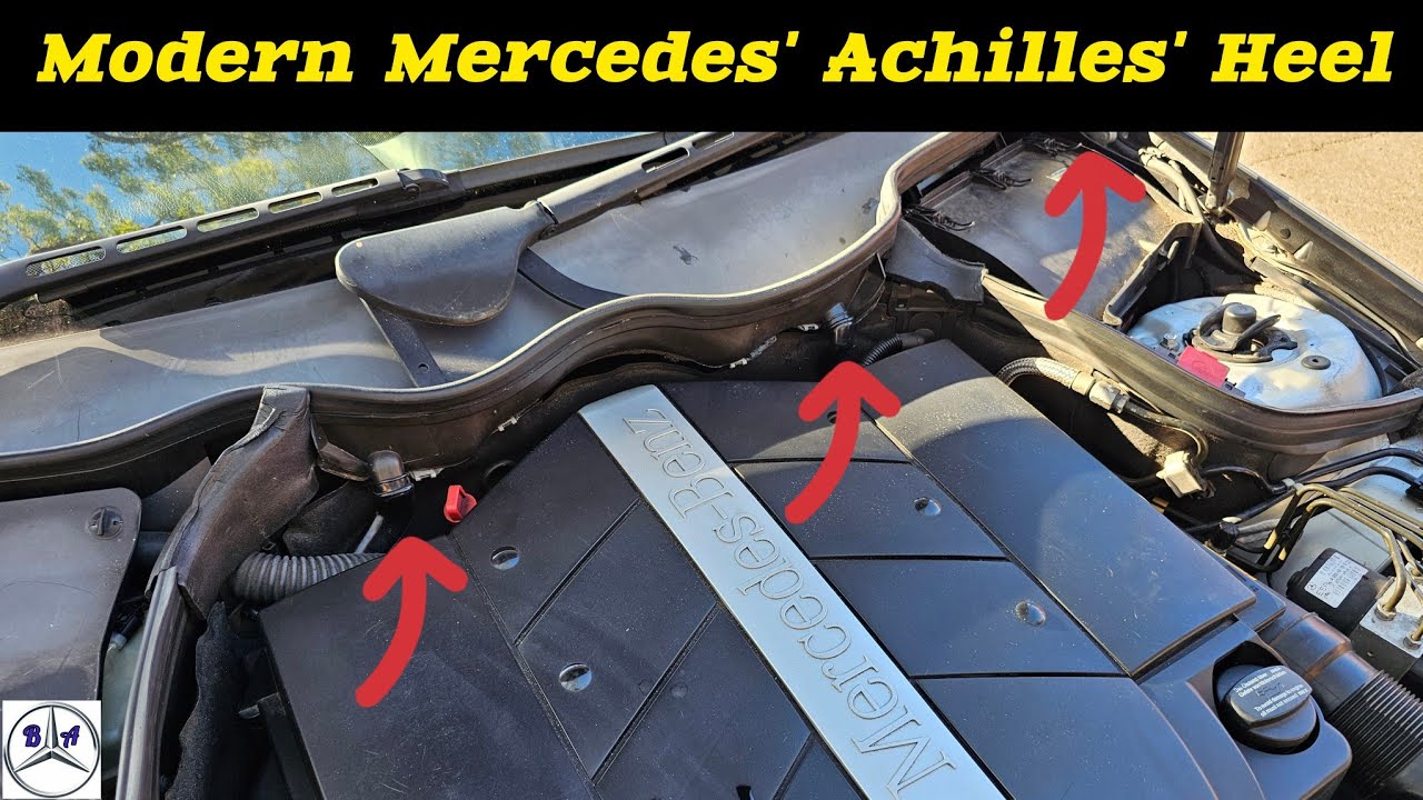 Avoid Expensive Electrical Repairs, by doing this 30 min Maintenance (Mercedes Drain System)