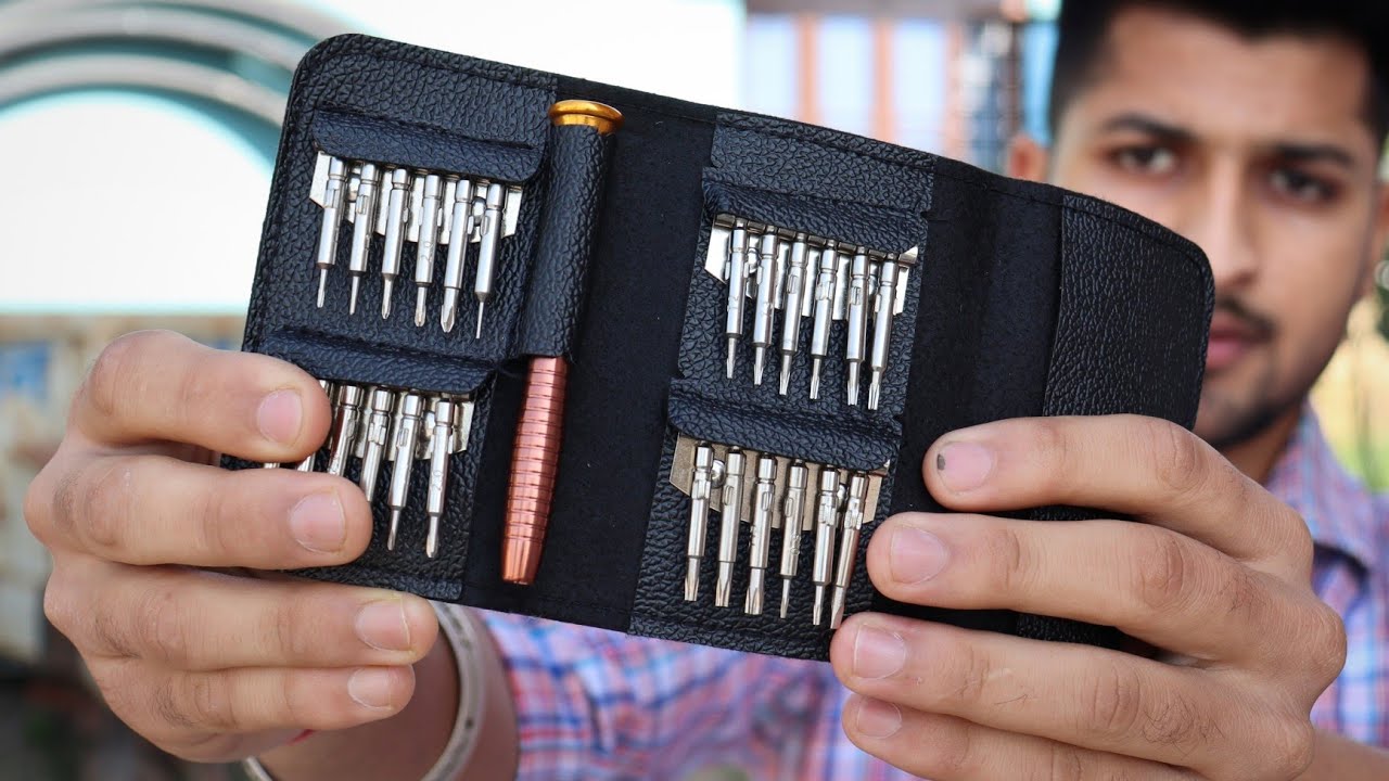 Screwdriver Set with Multi Pocket Repair Tool Kit Unboxing