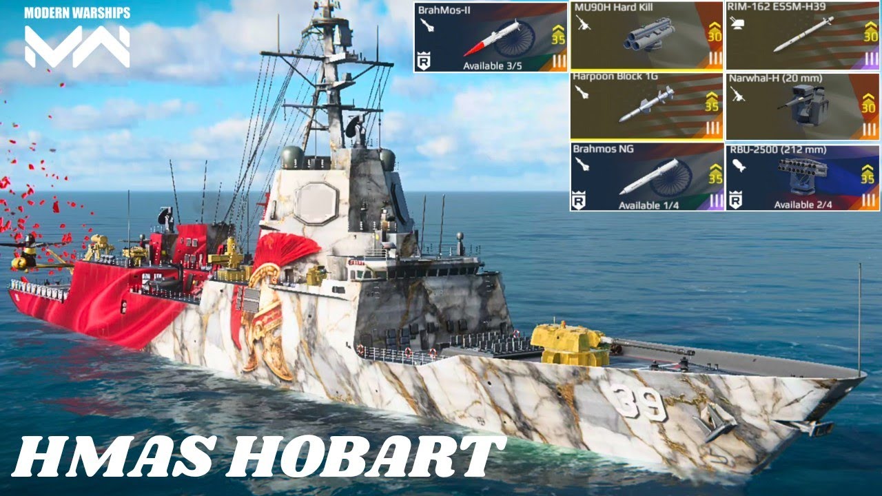 HMAS HOBART ( DDGH-39) - New Upcoming November Battlepass Ship - modern warships 