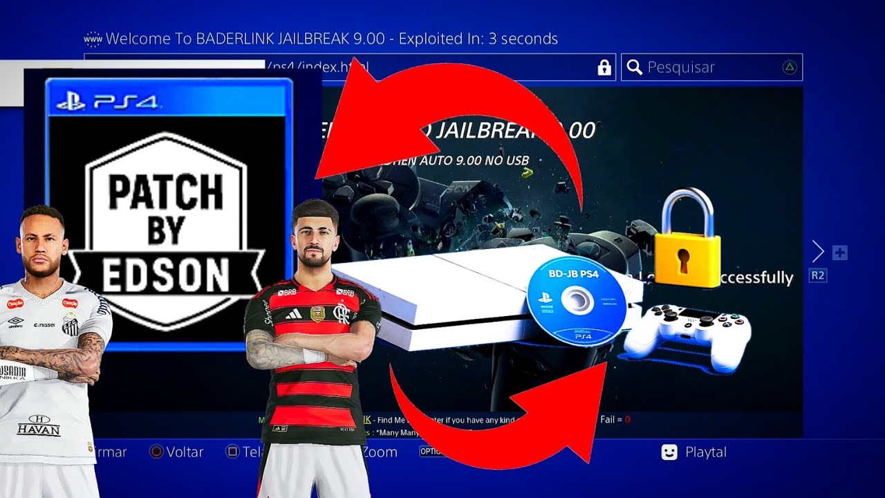 🔓PS4 DESBLOQUEADO | PES 21 COM PATCH 2026 | PATCH BY EDSON 