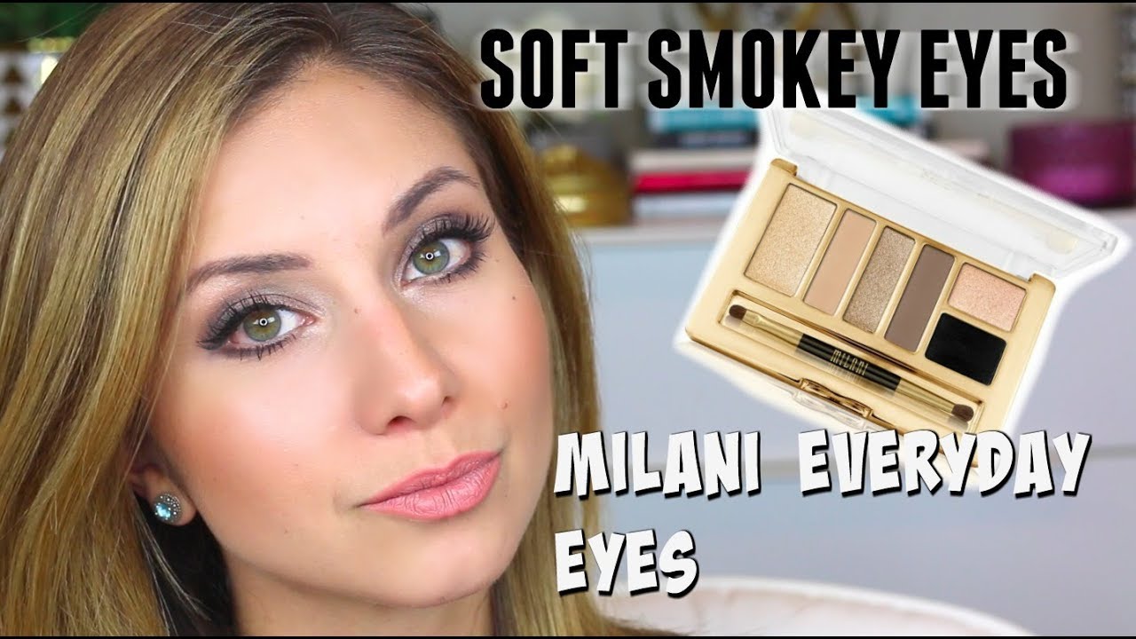 Soft Smokey Makeup Tutorial | Drugstore Eye Palette | Milani Everyday Eyes