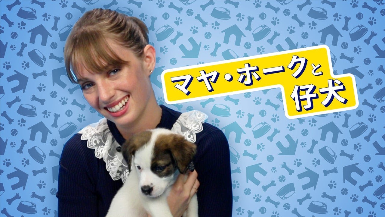 ストレンジャー・シングスのロビン役！マヤ・ホークが仔犬たちに囲まれながらファンの質問に答えます！