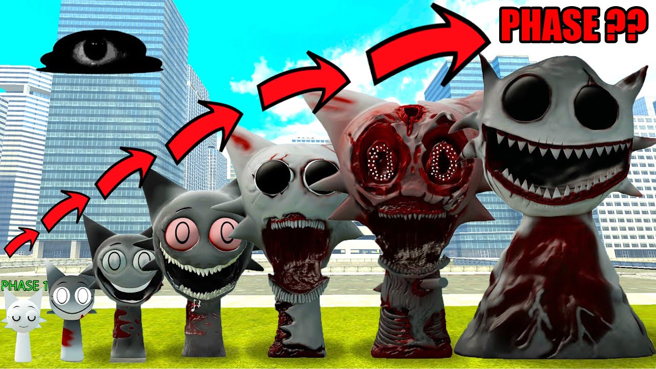NEW ALL PHASES 1-10 EVOLUTION OF WENDA WHITE SPRUNKI In Garry's Mod!
