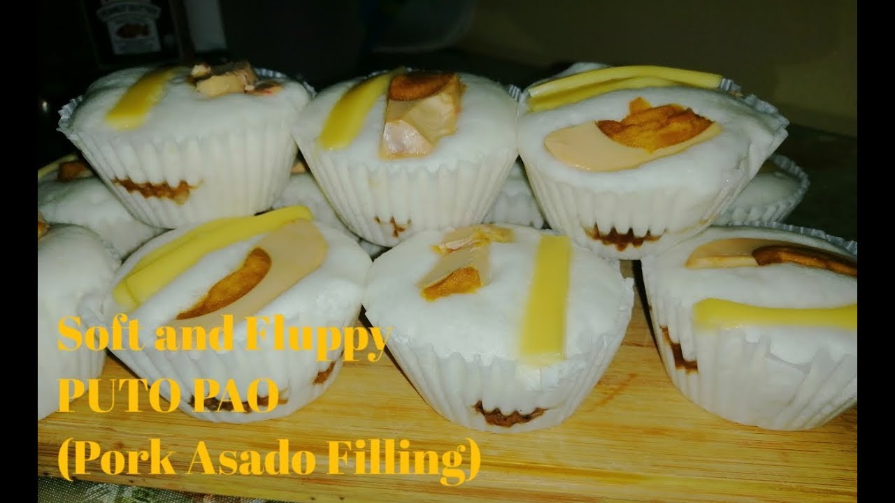 Soft and Fluffy Puto Pao(Pork Asado Filling)