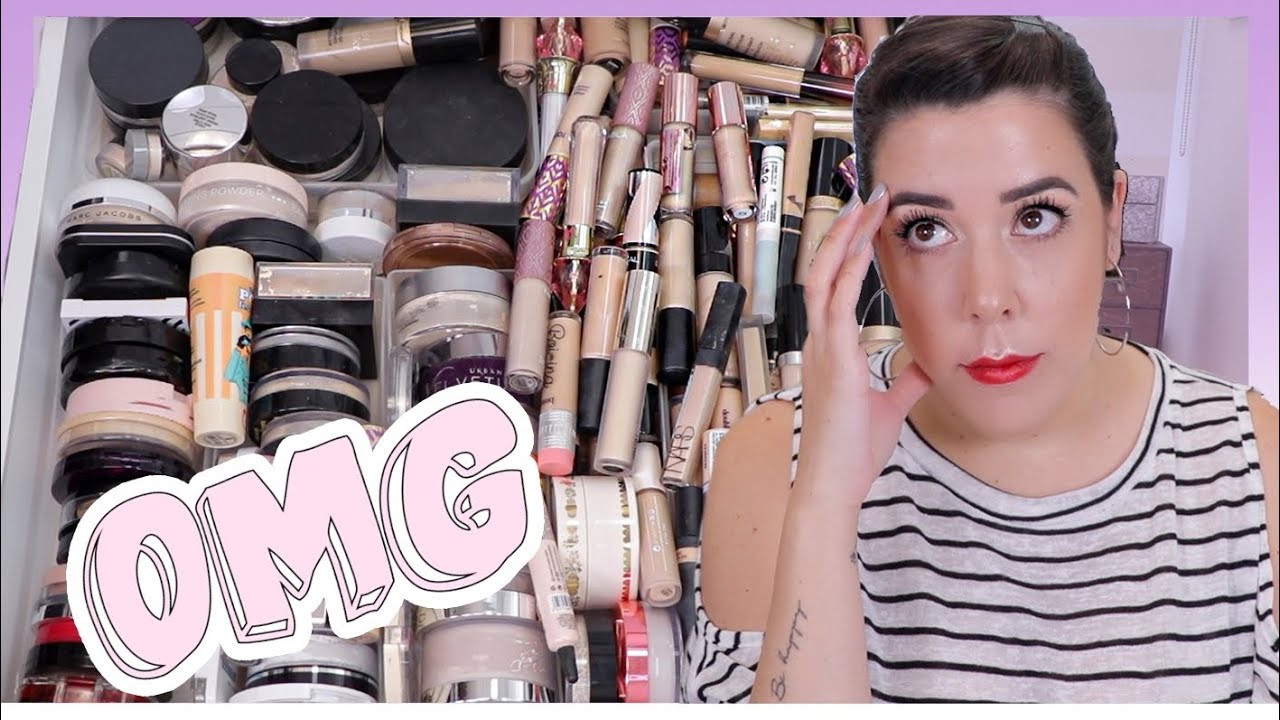LIMPIANDO EL CAJÓN DE CORRECTORES Y POLVOS +100 🤦🏽‍♀️ | DECLUTTERING