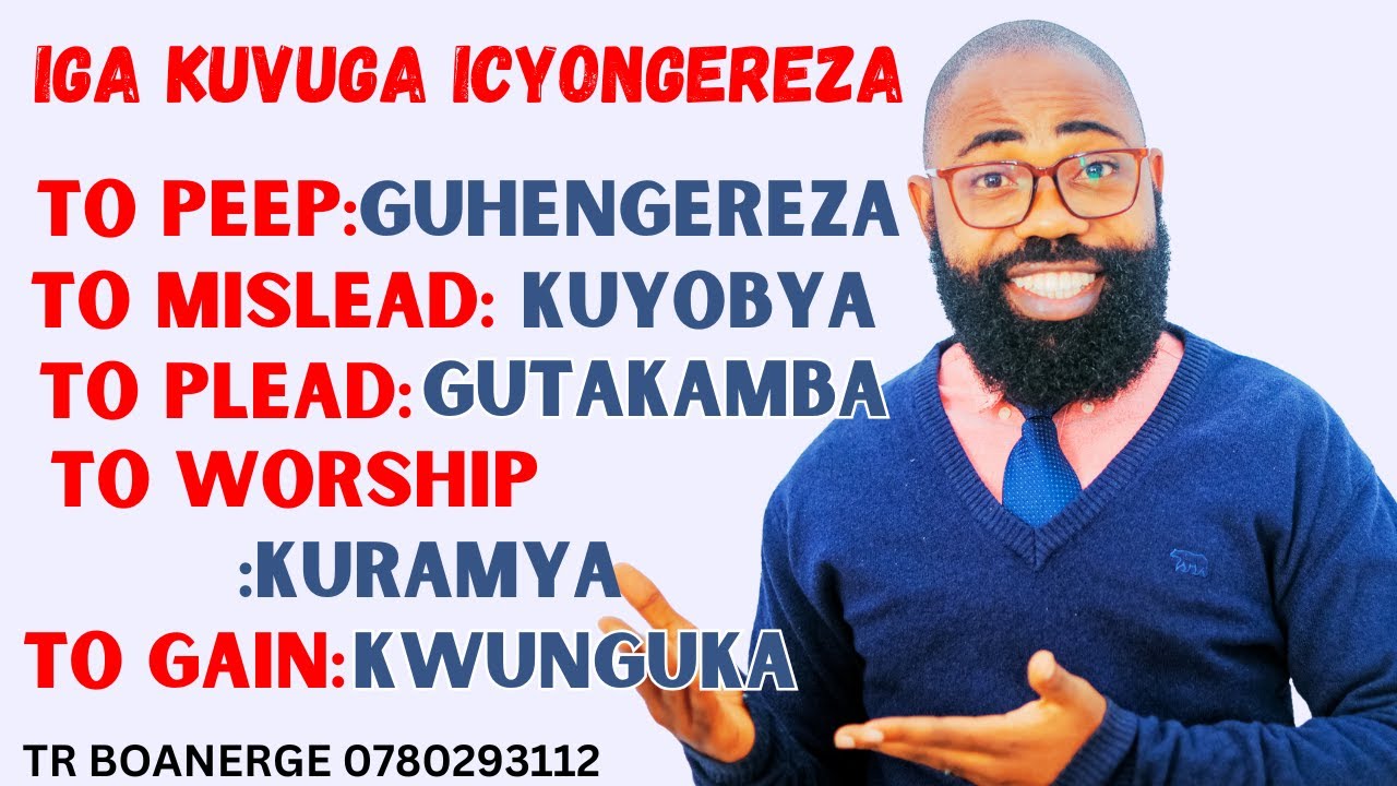 L382: IGA VUBA ICYONGEREZA, INSHINGA Z'ICYONGEREZA MU KINYARWANDA