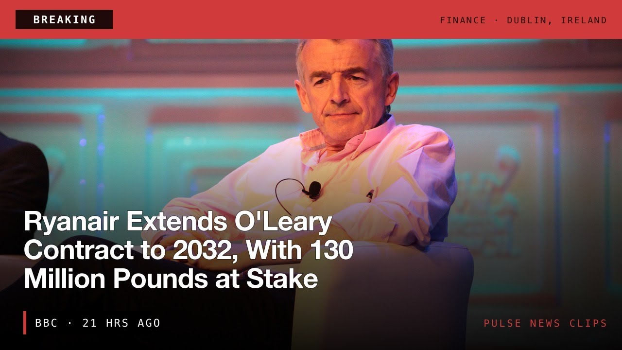 СРОЧНО: Ryanair продлевает контракт с О&rsquo;Лири до 2032 года, на кону 130 миллионов фунтов стерлинго...