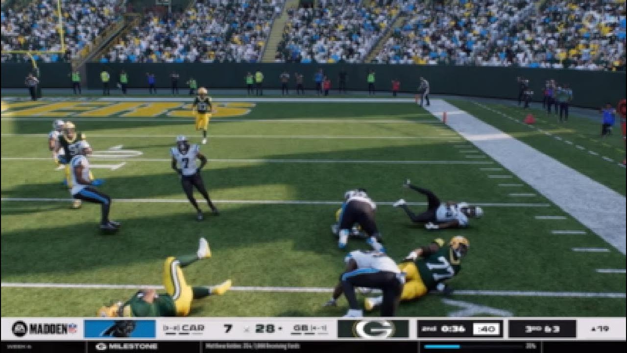 Madden 26 GreenBay Packers vs Panthers