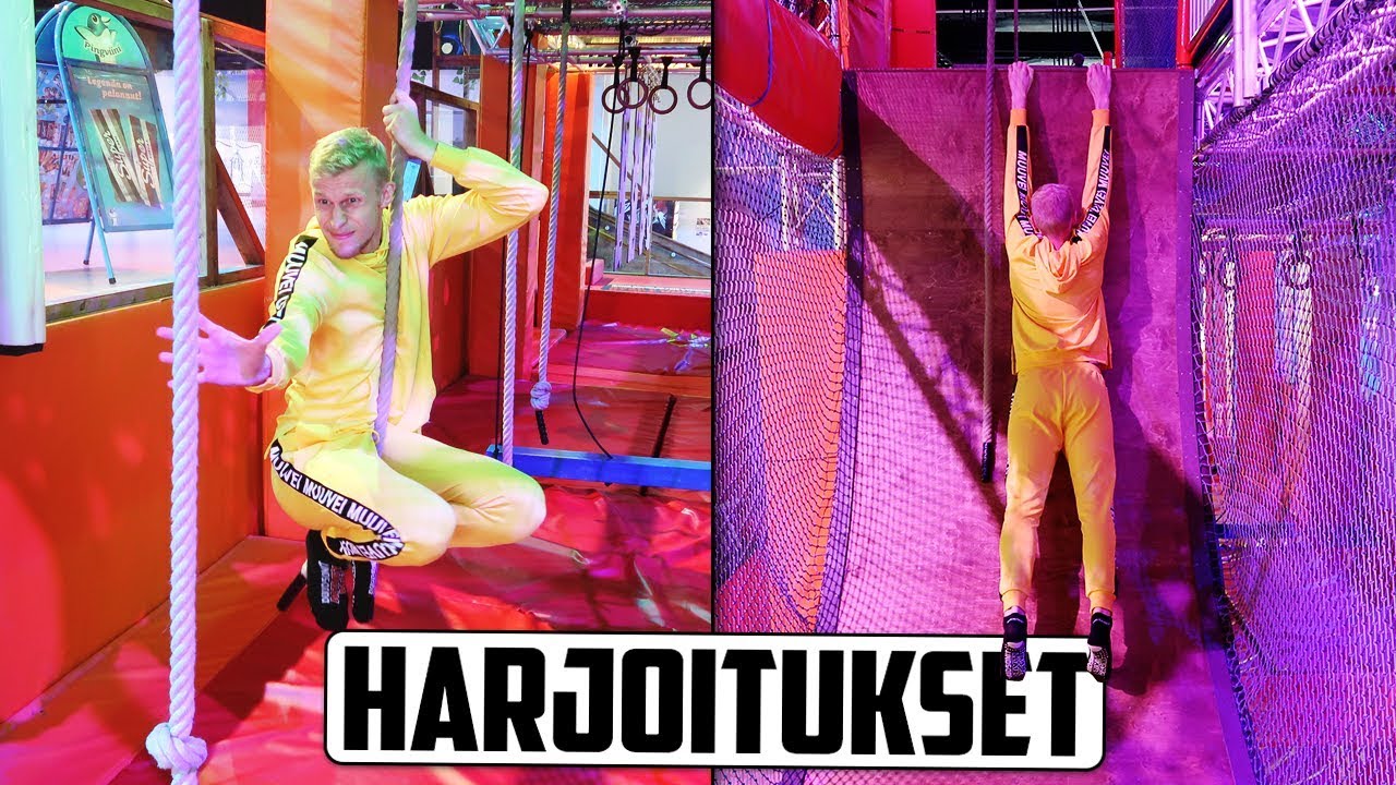 Kävin harjoittelemassa Tubecon Ninja Challengea varten..
