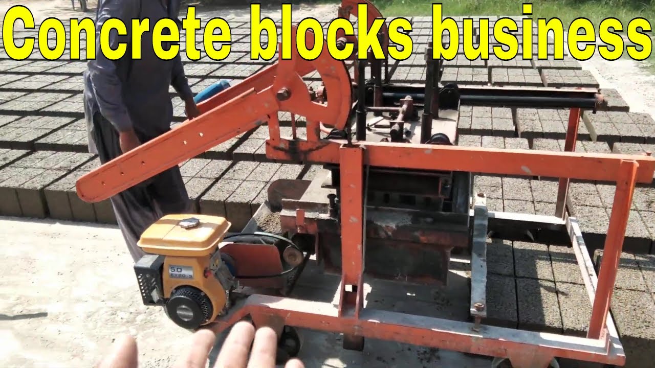 Block Factory Technical and financial visit. How concrete blocks are made. Block Process and Profit.