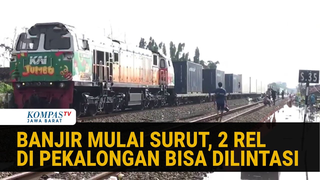 2 Rel Kereta di Pekalongan Sudah Bisa Dilalui Usai Banjir Mulai Surut