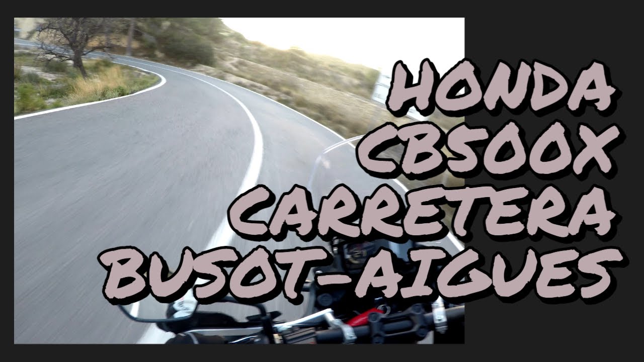 Honda CB500X Carretera curvas Busot-Aguas
