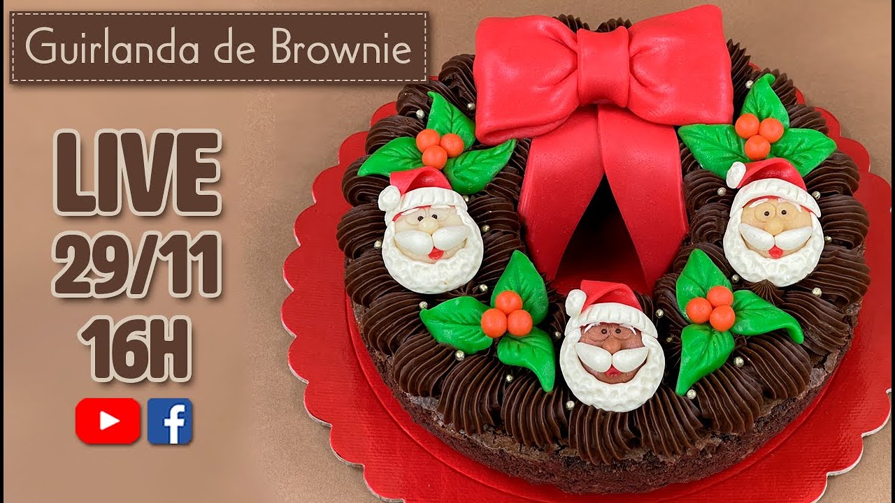 🔴 LIVE - GUIRLANDA DE BROWNIE - CHEF SILVIA NICOLAU