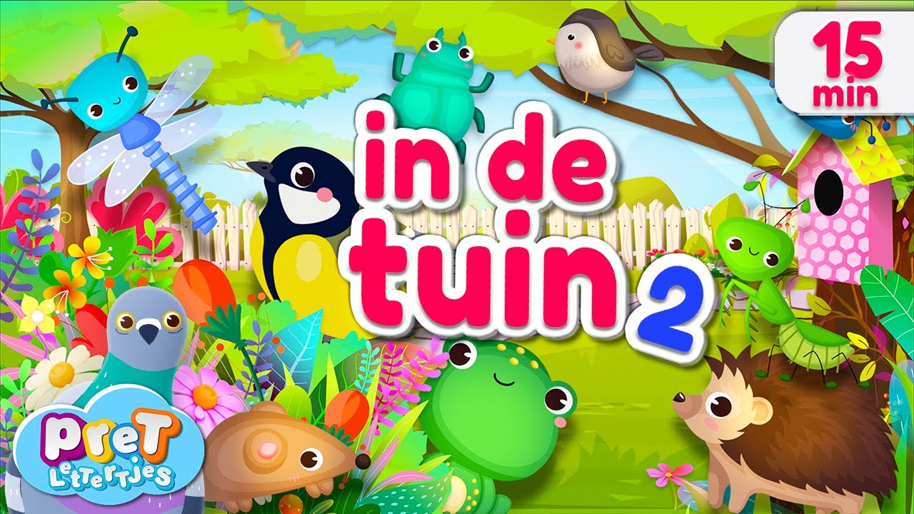 Pretlettertjes • Dierengeluiden in de Tuin DEEL 2 • 10 nieuwe dieren en insecten
