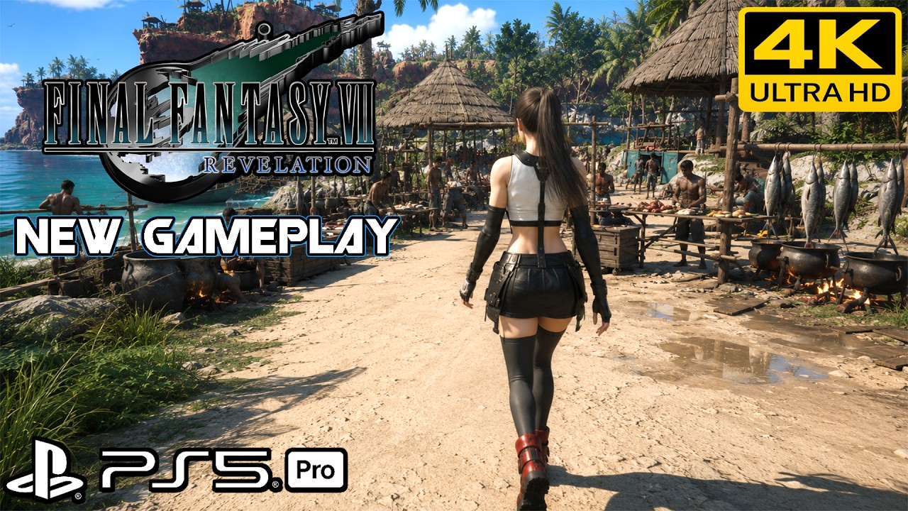 Final Fantasy 7 Revelation (PS5 Pro) &mdash; НОВЫЙ геймплей 4K 60FPS | Оружие Сапфир, кастомизация FITS...
