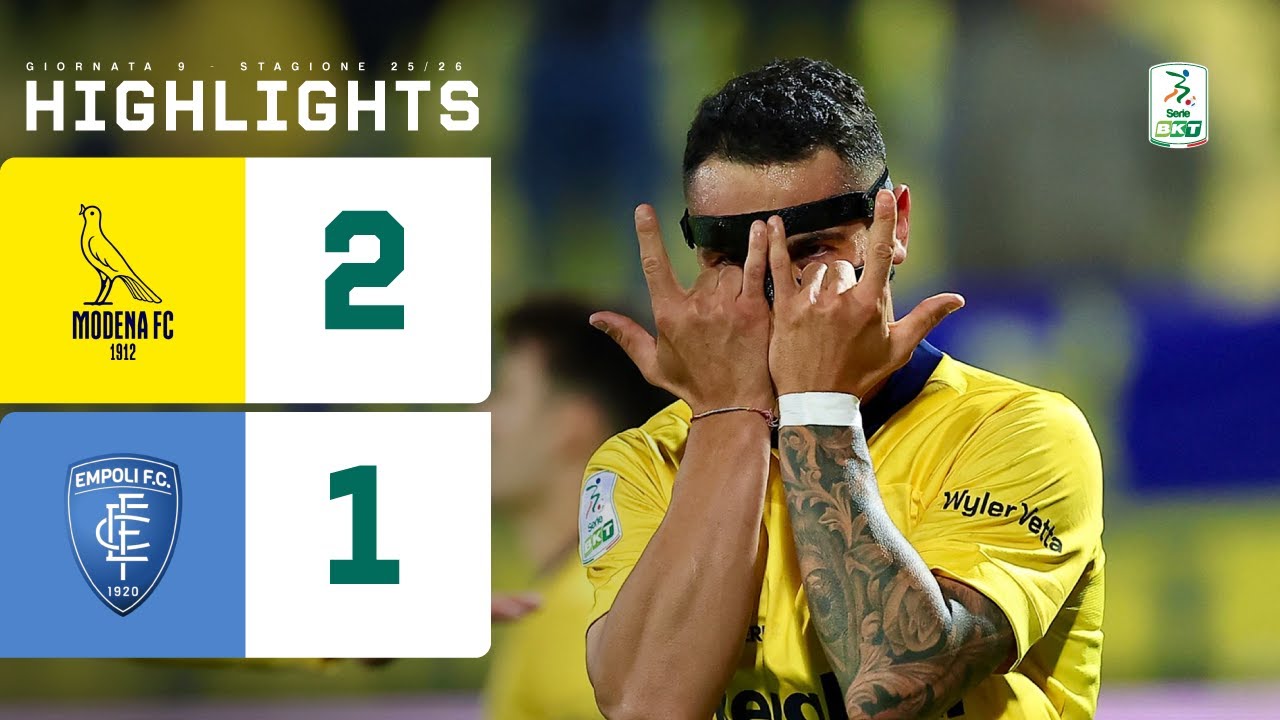 Modena-Empoli 2-1 | GLIOZZI e TONOLI ribaltano il match, Canarini in vetta | HIGHLIGHTS Serie BKT