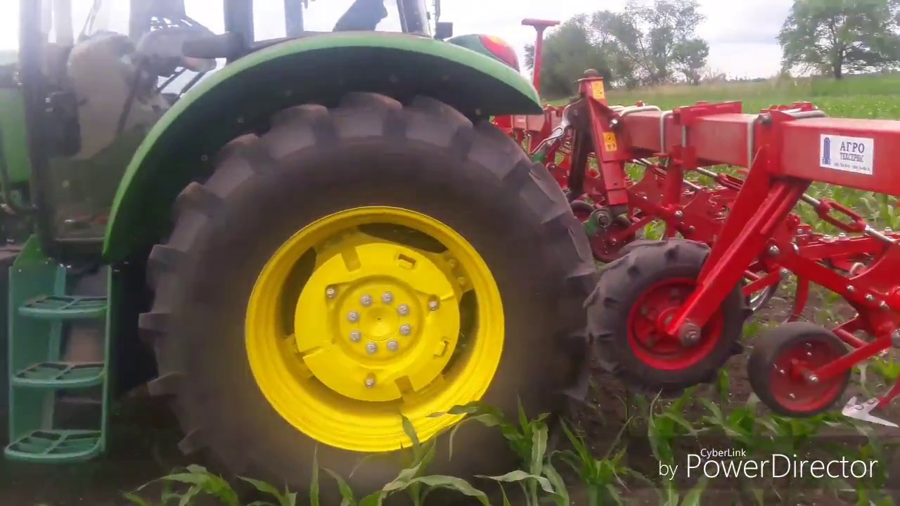Прополка по навигатору John Deere6110B