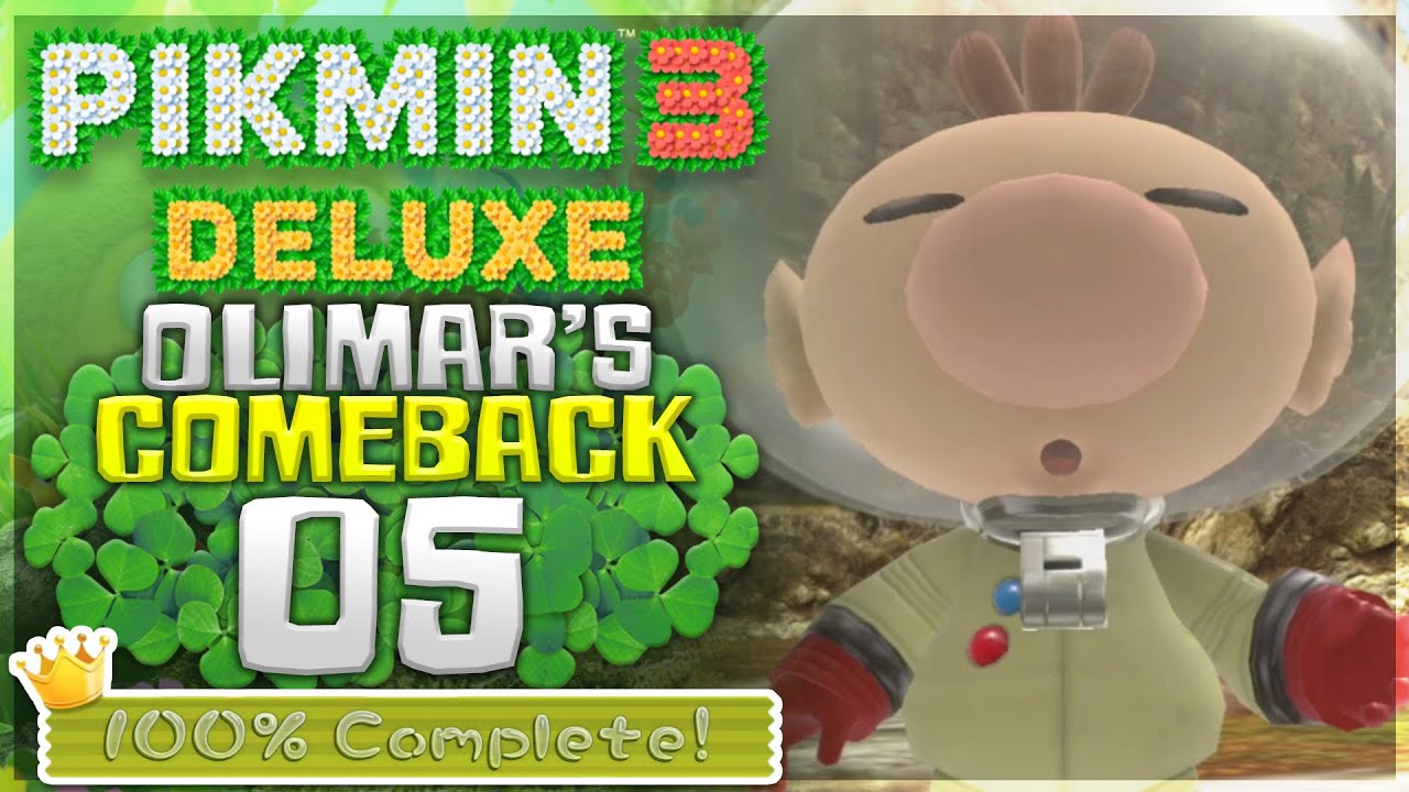 🥇 Pikmin 3 Deluxe: Olimar's Comeback - Day 5: Team Monster Hunt 100% PLATINUM MEDAL