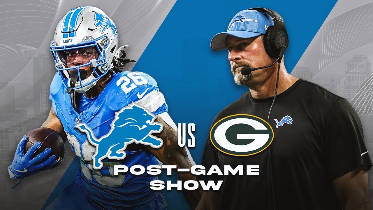 DETROIT LIONS VS. GREEN BAY PACKERS LIVE POSTGAME SHOW | Sunday September 7, 2025