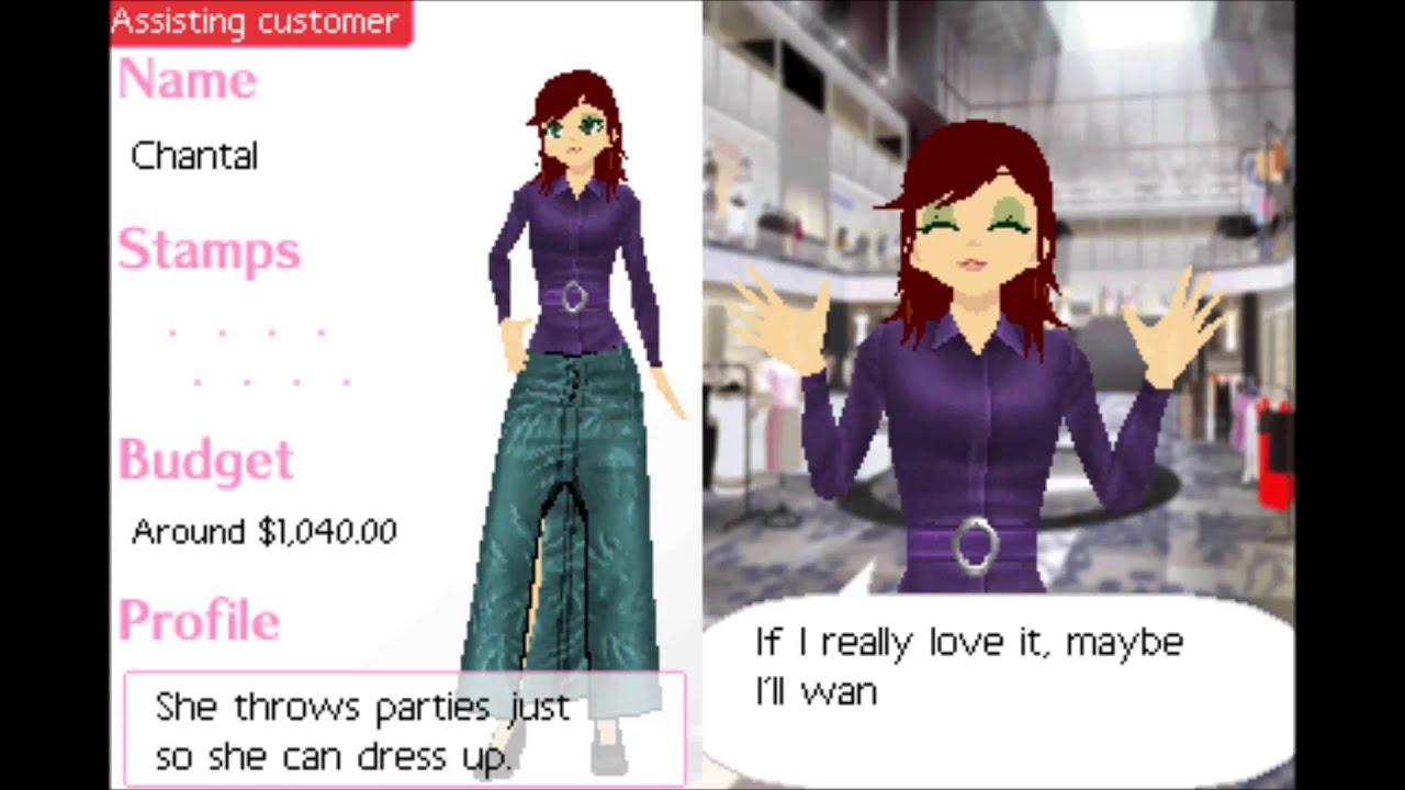 Style Savvy Gameplay 1: Working with Grace