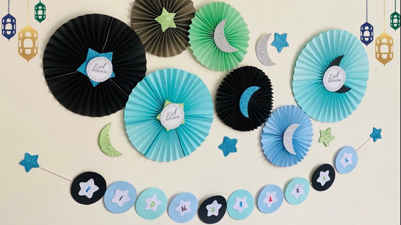 DIY:Beautiful EID Decoration🌙| Easy Eid Mubarak decoration ideas😍|Wall decoration for Eid ul adha