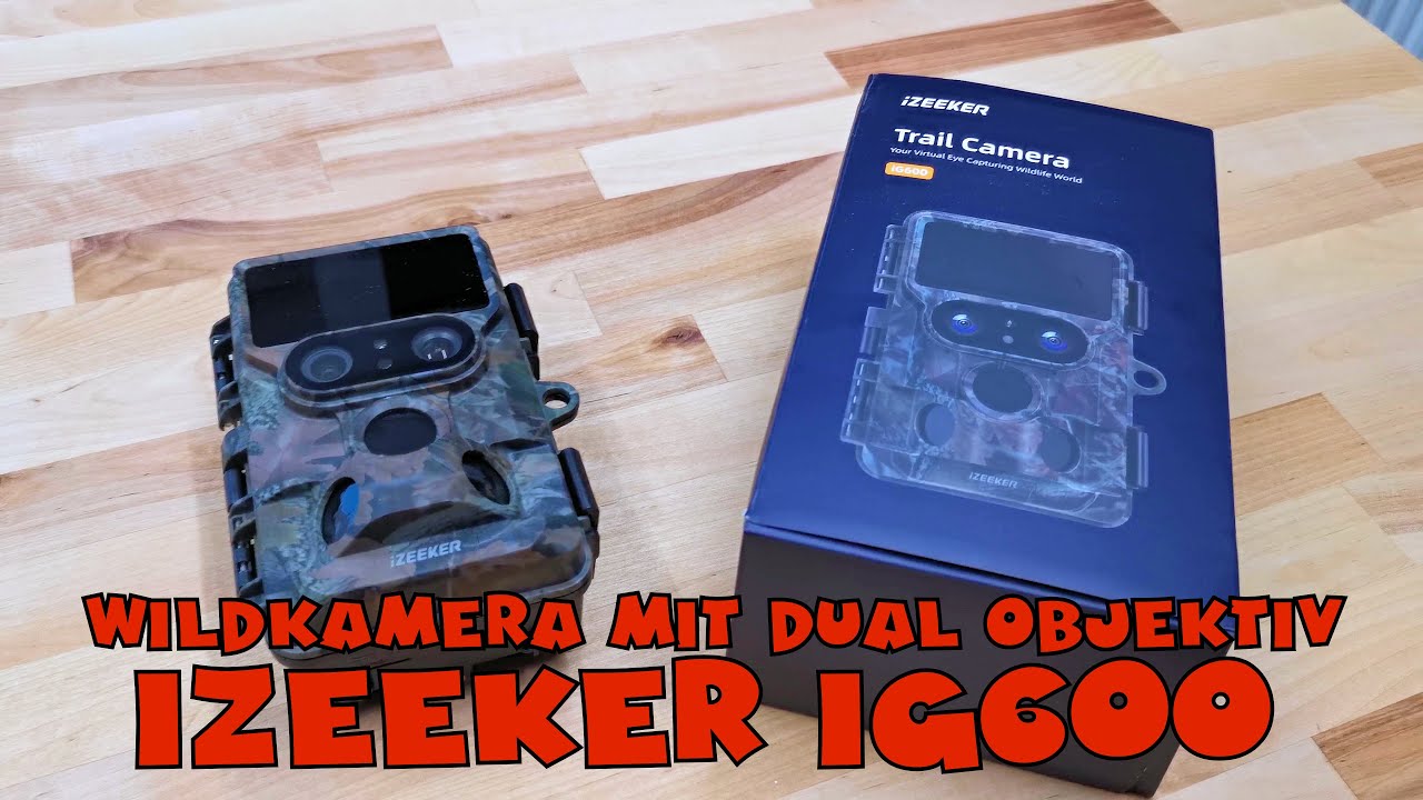 iZEEKER Wildkamera 4K 30fps 48MP iG600 Dual Objektiv