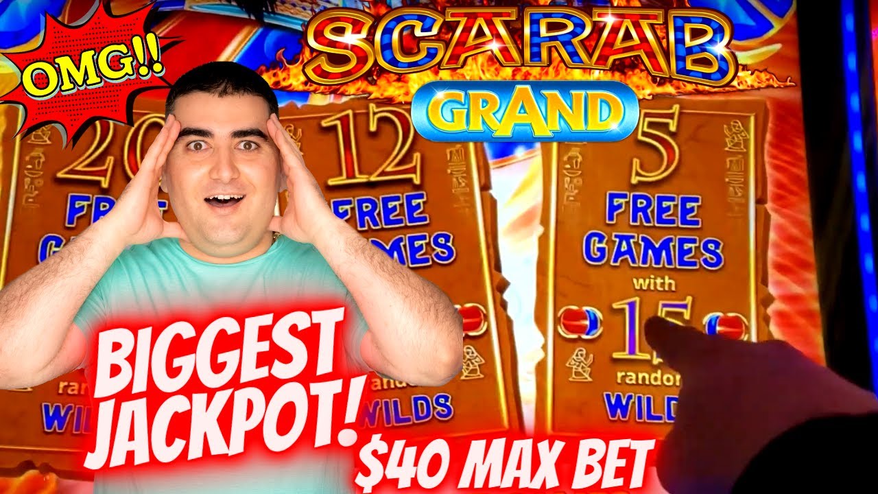✦LARGEST JACKPOT✦ On YouTube For SCARAB GRAND Slot Machine | All Aboard Slot BIG HANDPAY JACKPOT