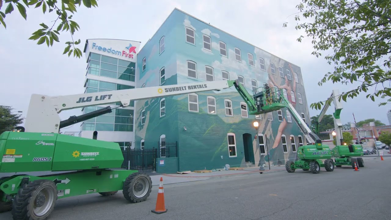 Freedom First Headquarters Mural at Elmwood