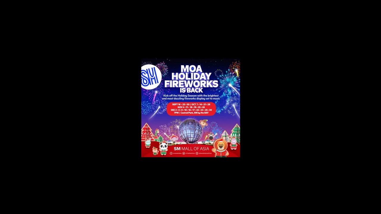 SM MOA Holiday Fireworks Display - September 16, 2022