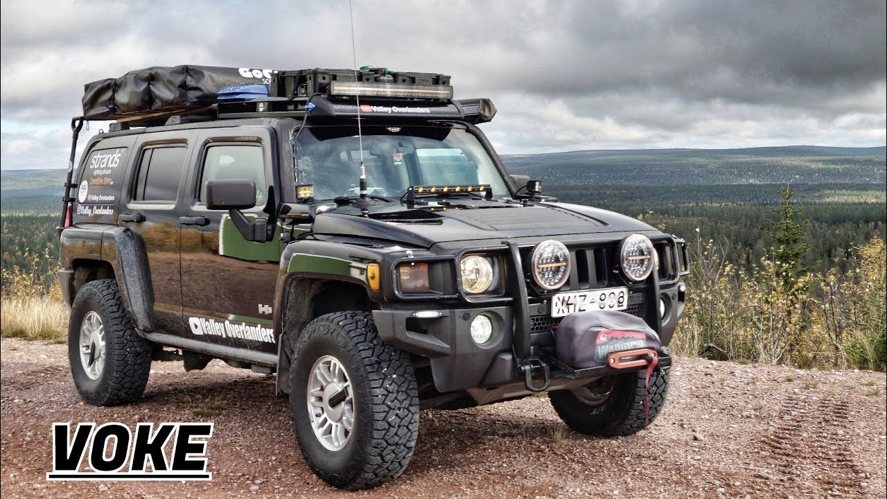 Too Windy For Roof Top Tents? | Overlanding | Sweden | Cinematic | Hummer H3 Vw Amarok