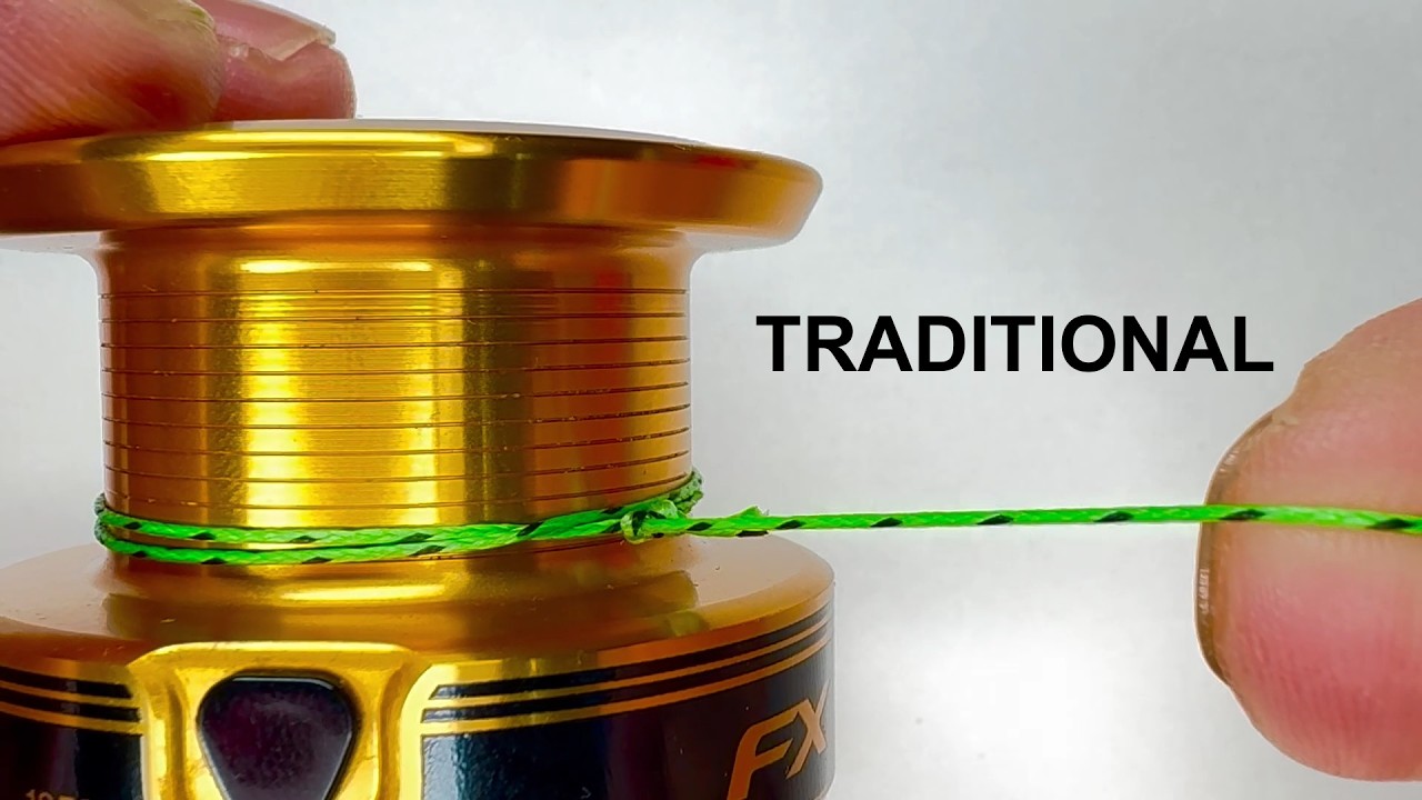 A Reliable and Traditional Technique for Attaching a Fishing Line to a Reel Spool