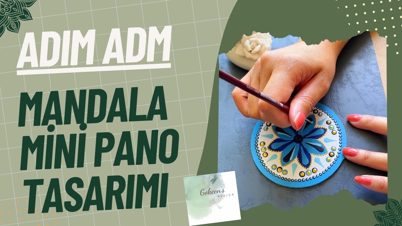 Adım Adım Mini Pano Tasarımı | How to do dot mandala art step by step?