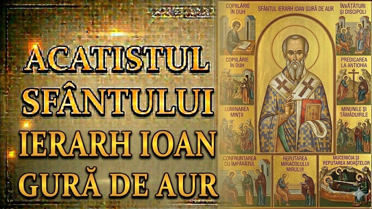 ACATISTUL SF. IOAN GURĂ DE AUR, ARHIEPISCOPUL CONSTANTINOPOLULUI